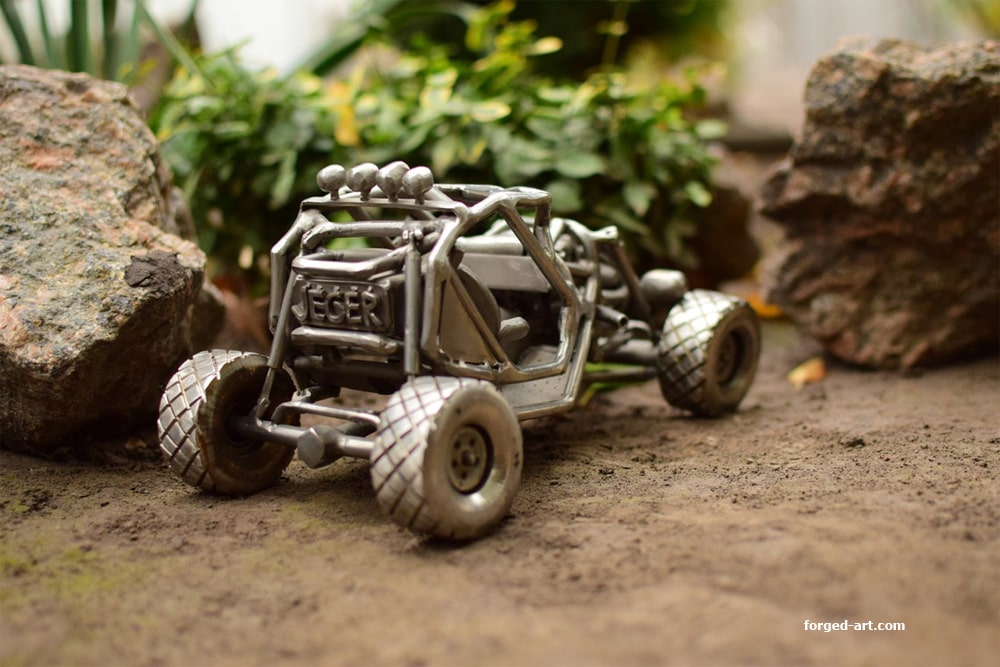 Buggy - stainless steel car model - photo 3