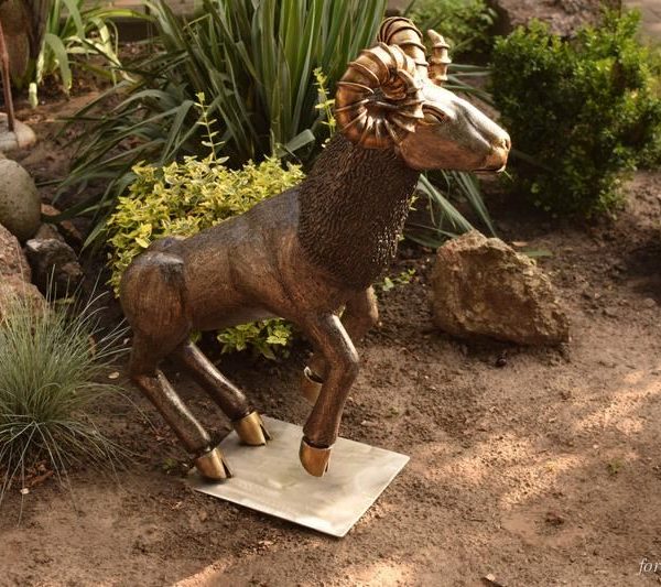 Aries Ram - Stainless Steel Sculpture